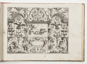 Plate 20, from Grotteßco in diverßche manieren (Various Grotesques) by Hans Vredeman de Vries