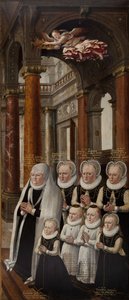 The Family of Julius of Brunswick-Lüneburg and Hedwig of Brandenburg. Wing of the Epitaph-Altarpiece