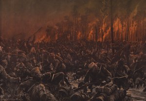 A night attack on the British positions on the Yser by Hans W. (after) Schmidt
