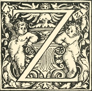 Z - An Alphabet by Hans Weiditz, c. 1520-1521, 1908 by Hans Weiditz