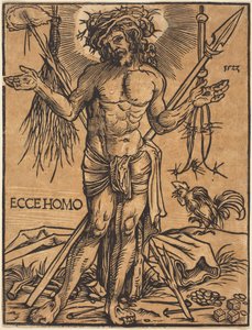 The Man of Sorrows Standing by Hans Weiditz, II