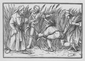 Ruth Gleans in the Fields of Boaz by Hans after Holbein the Younger
