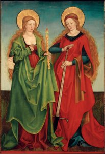Saints Genevieve and Lucy by Hans und Jakob Strüb