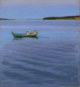 Boating Party on an Idyllic Lake