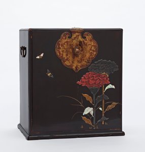 Cabinet with gilded metal fittings, Edo period, late 17th-mid 18th century