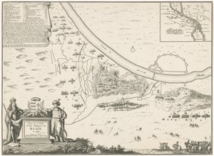 Map of Buda, 1686 by Harmanus van Loon