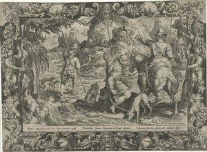 Ibex Hunt (Hunting Scenes) by Harmen Jansz Muller