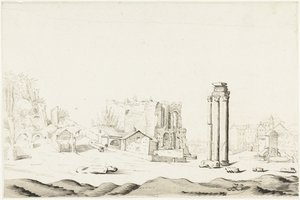 Ruins of the Campo Vaccino in the Roman Forum by Harmen ter Borch