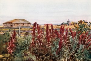 A Kitchen Garden at Veregin by Harold Copping
