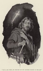 And as he went, he thought he saw another dagger in the air by Harold Copping