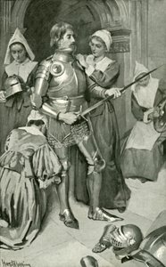 Christian Clothed in Armour by Harold Copping