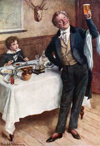 David and the Friendly Waiter by Harold Copping