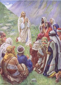 Lord, Teach Us How to Pray (Illustration from Pictures That Teach The Crown Series, 1920) by Harold Copping
