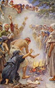New Testament: Burning the Books by Harold Copping