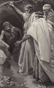 Now they earnestly beseech him, implore him with tears, to return and save that city by Harold Copping