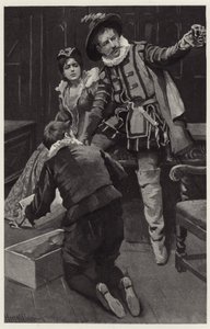 Petruchio began to storm afresh, saying the cap was moulded in a porringer by Harold Copping