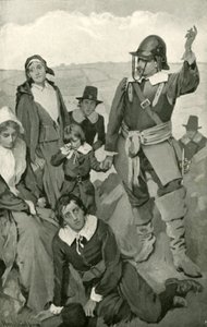 Pilgrims Climbing the Hill Difficulty by Harold Copping