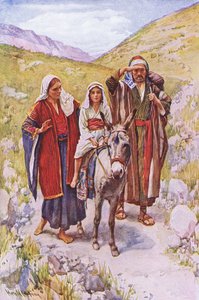 The return from Egypt, illustration from Harold Copping Pictures: The Crown Series, c.1920s