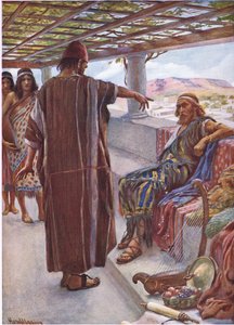 Thou Art the Man (Illustration from Pictures That Teach The Crown Series, 1920)