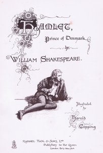 Title page design, illustration from Hamlet by Harold Copping