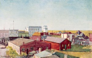 What a Prairie Town Looks Like, a Corner of Lloydminster by Harold Copping