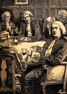 Dr. Johnson Discoursing With His Friends, c. 1900, 1912 by Harold Edward Hughes Nelson