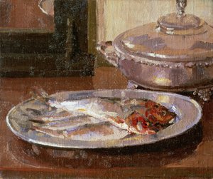 Fish on a Plate by Harold Gilman