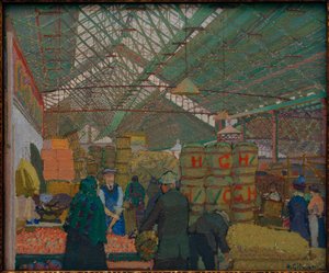 Market in Leeds by Harold Gilman