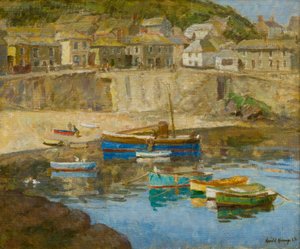 Mousehole Harbour, c.1920