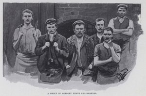 A group of Cradley Heath Chainmakers by Harold Hume Piffard