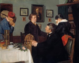 Farewell. 1878 by Harriet Backer