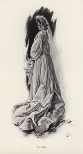 Portrait of a bride by Harrison Fisher