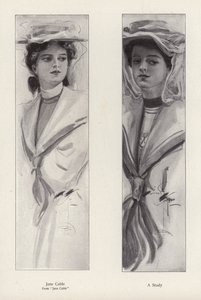 The character Jane Cable from the novel Jane Cable, by George Barr McCutcheon by Harrison Fisher