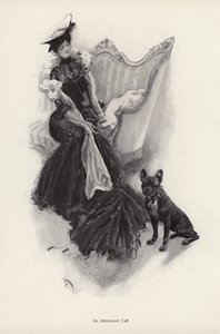 Woman making an afternoon social call by Harrison Fisher