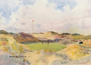 Golf Courses: Formby, the Old Seventh Green by Harry (1878 1950) Rountree