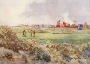 Golf Courses: Rye, the Fifteenth Green by Harry (1878 1950) Rountree