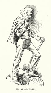Mr Gladstone by Harry (after) Furniss