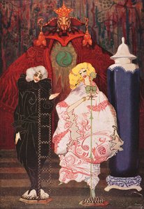 Have You Really the Courage?, illustration from The Shepherdess and the Chimney Sweep by Hans Christian Andersen