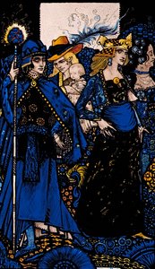 The Queens of Sheba, Meath and Connaught Illustration by Harry Clarke from 