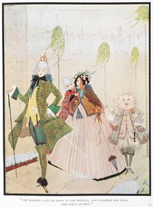 The Marquis Gave His Hand to the Princes, and Followed the King, Who Went Up First