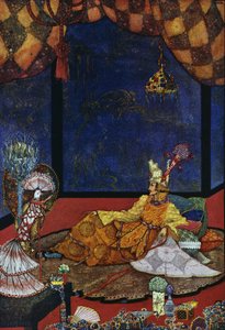 The nightingale, fairy tale by Hans Christian Andersen (1805-1875), illustration by Harry Clarke (1890-1931) by Harry Clarke