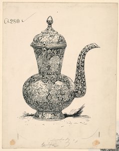 Ewer of Solid Silver Made at Ispahan by Harry Fenn