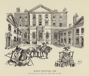 Albany Courtyard, 1790, The building is exactly the same today
