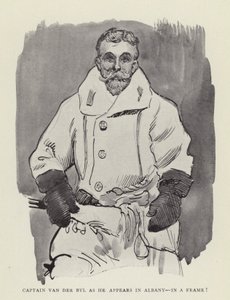 Captain Van der Byl as he appears in Albany, in a frame! by Harry Furniss