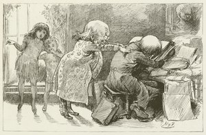 Illustration for Sylvie and Bruno by Harry Furniss