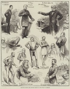Sketches during the Cloture Debate in the House of Commons