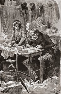 The Begging Letter Writer (Illustration for the Charles Dickens novel Great Expectations)