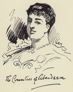 The Countess Of Aberdeen by Harry Furniss
