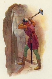 The hammer swung again, and with a second crashing blow burst them a way out by Harry George Theaker