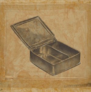 Pewter Box with Two Compartments by Harry Goodman